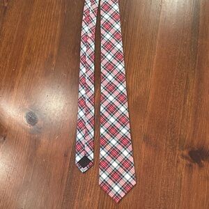 Crewcuts Classic Red and Blue Plaid Tie